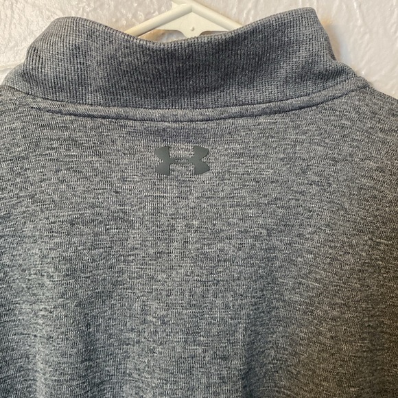 Under Armour Men’s Heathered Gray 1/4 Zip Fleece Pullover - XL - Picture 9 of 9